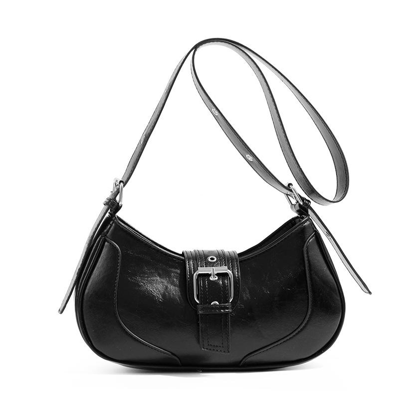 Bags |  Womens Faux Leather Solid Buckle Top Handle Bag Accessories Bags