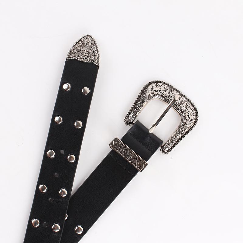 Belts & Chain |  Womens Stud-Embellished Belt Accessories Belts & Chain