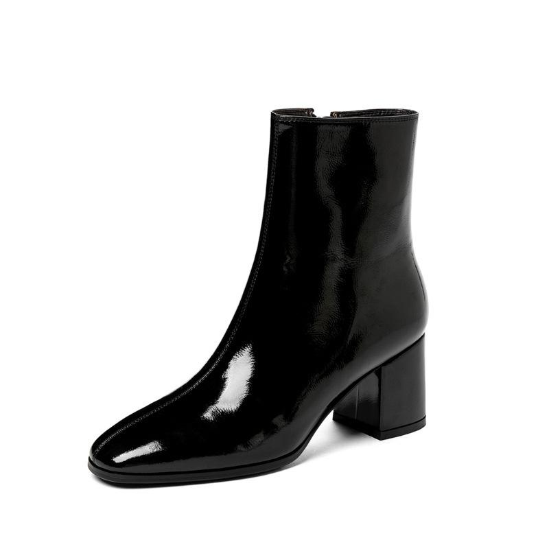 Boots |  Womens Chunky Heeled Ankle Boots Boots Black