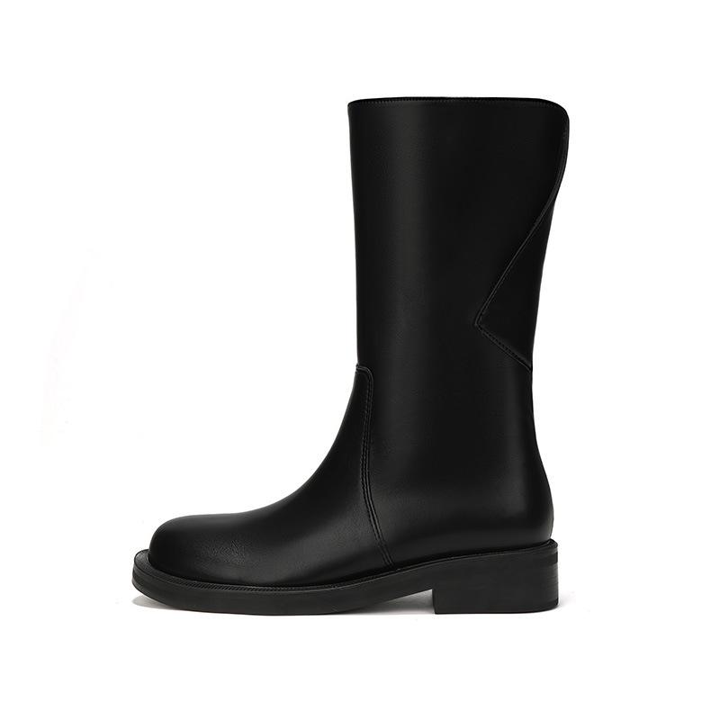 Boots |  Womens Classic Faux Leather Knee High Boots Boots Black