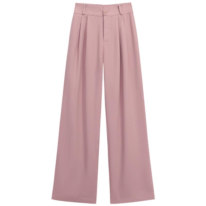 Bottoms |  Womens Button Mid Waist Wide Leg Pants Bottoms Bottoms