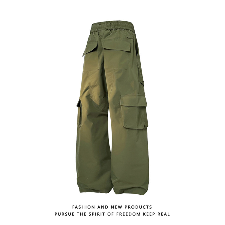 Bottoms |  Womens Cargo Knotted Pocket Wide Leg Trousers Bottoms Bottoms