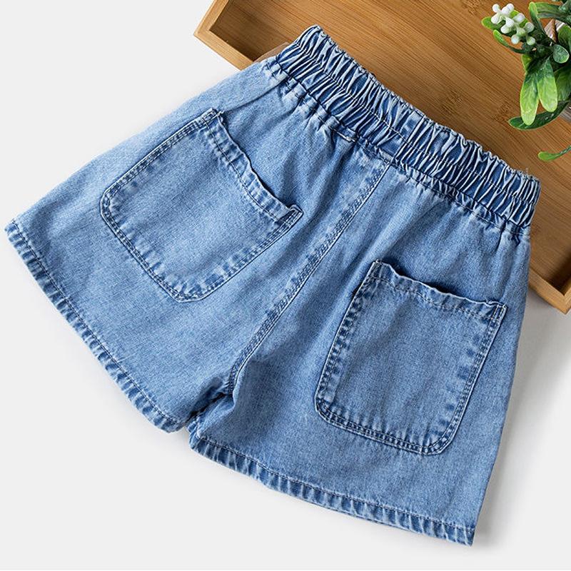 Bottoms |  Womens Denim High Rise Solid Wide Leg Shorts Bottoms Bottoms