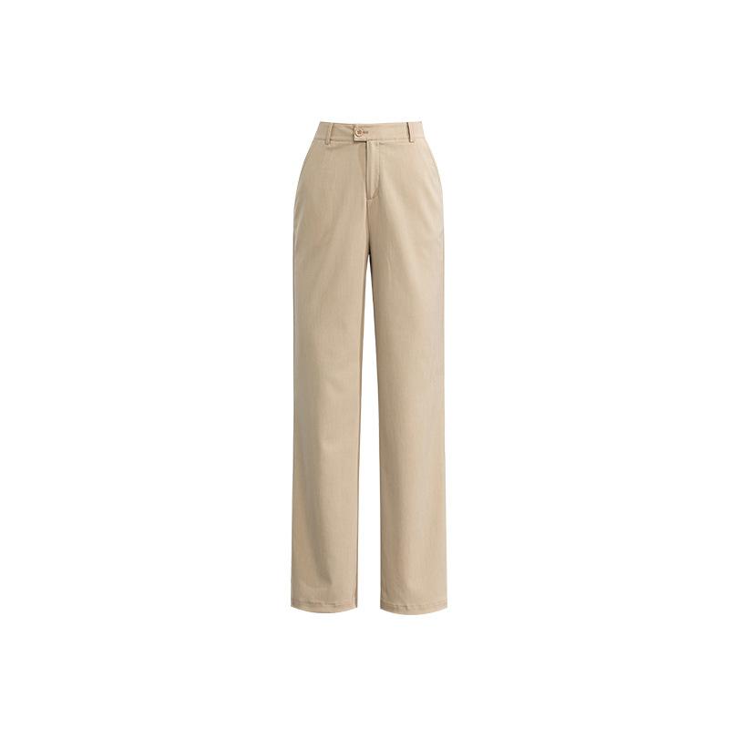 Bottoms |  Womens High Rise Belted Ruched Straight Leg Trousers Bottoms Bottoms