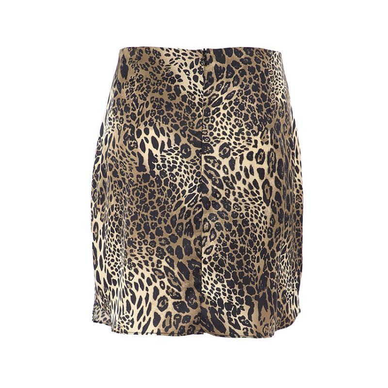 Bottoms |  Womens Low Rise Leopard Split Mini Skirt Bottoms Bottoms