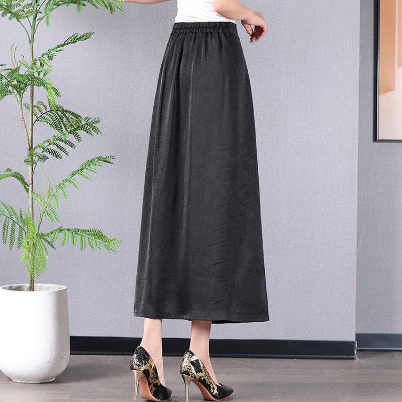 Bottoms |  Womens Mid Rise Solid Bowknot Midi Skirt Bottoms Bottoms