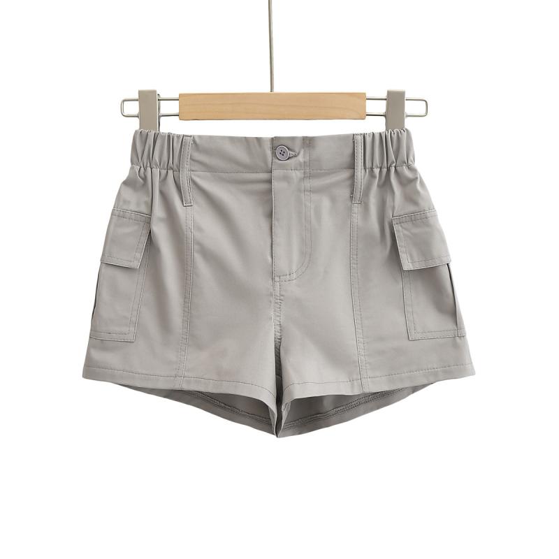 Bottoms |  Womens Mid Rise Solid Cargo Micro Shorts Bottoms Bottoms