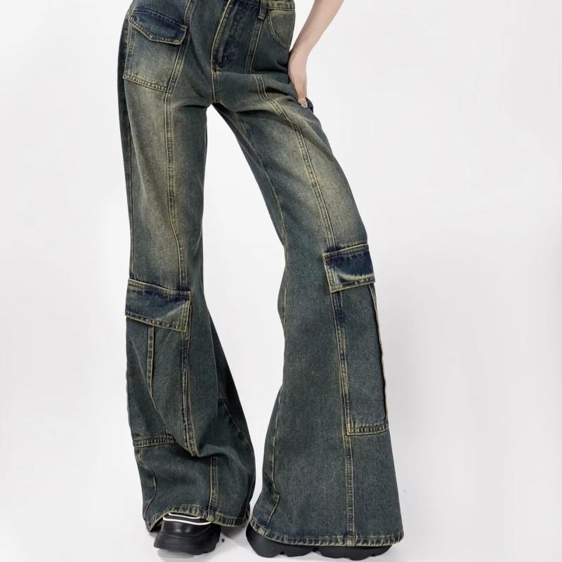 Bottoms |  Womens Side Pocket Straight Leg Jeans Bottoms Blue