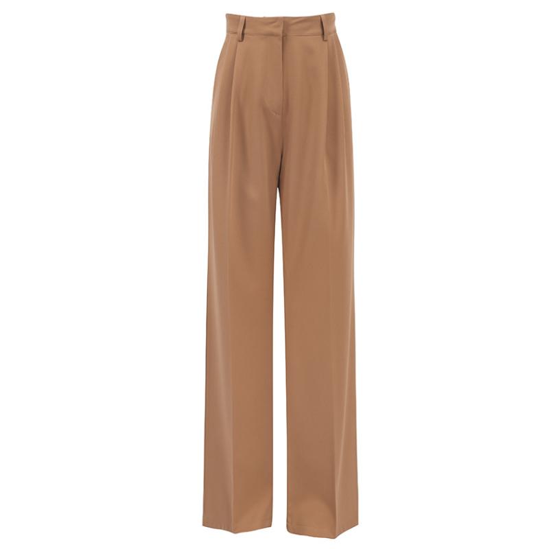 Bottoms |  Womens Solid Wide Leg Trousers Bottoms Bottoms