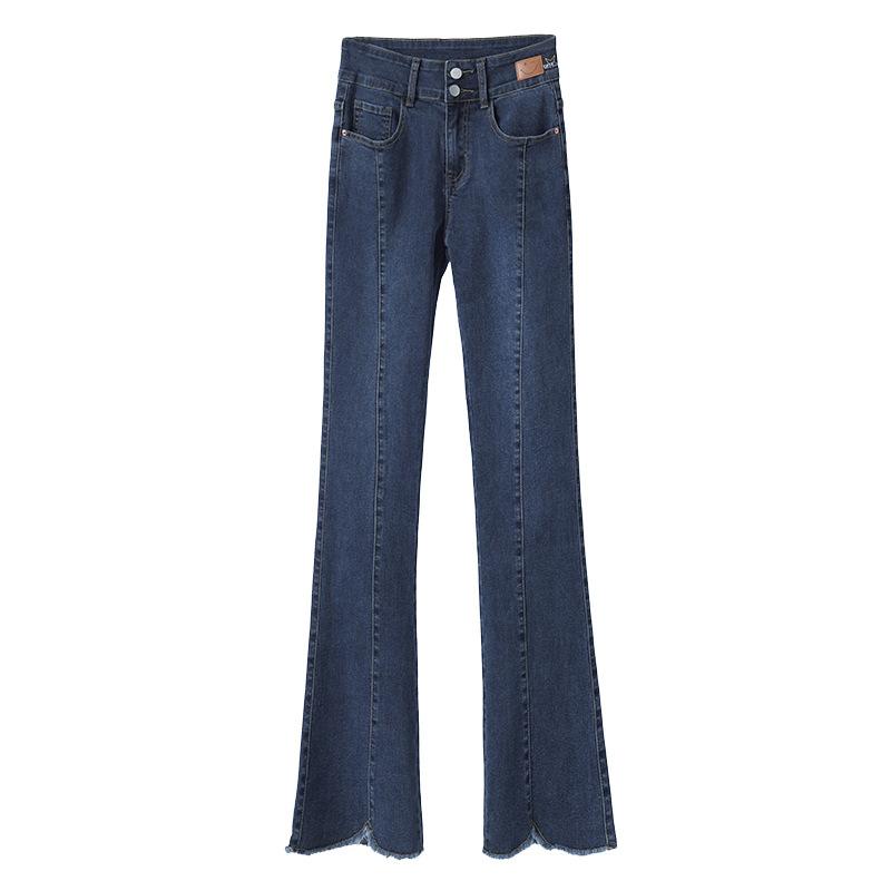 Denim |  Womens Denim Mid Rise Flared Jeans Clothing Blue