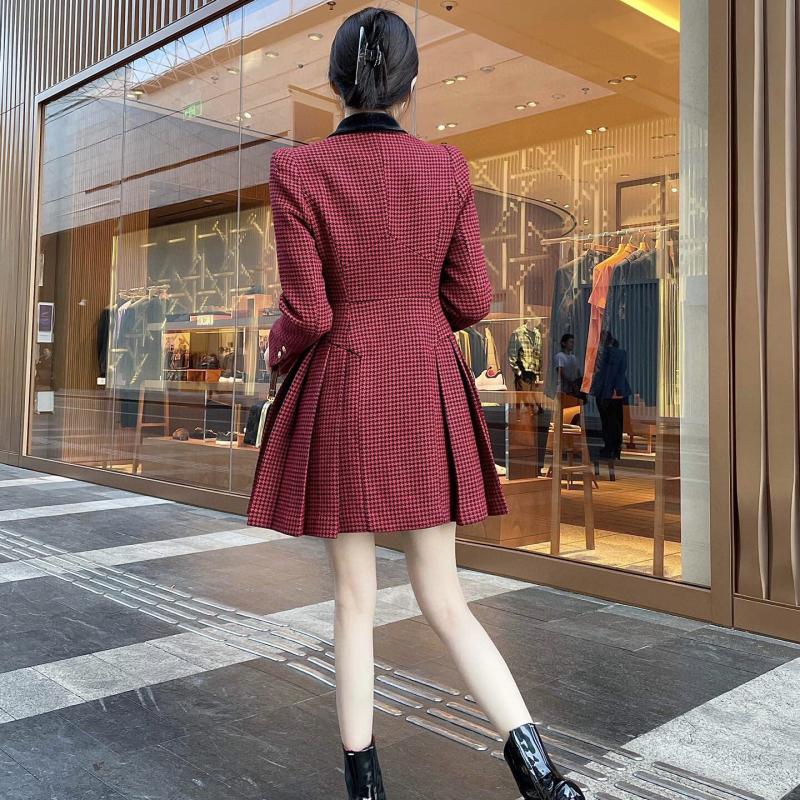 Dresses |  Womens Collar Checks Button Mini Dress Clothing Dresses