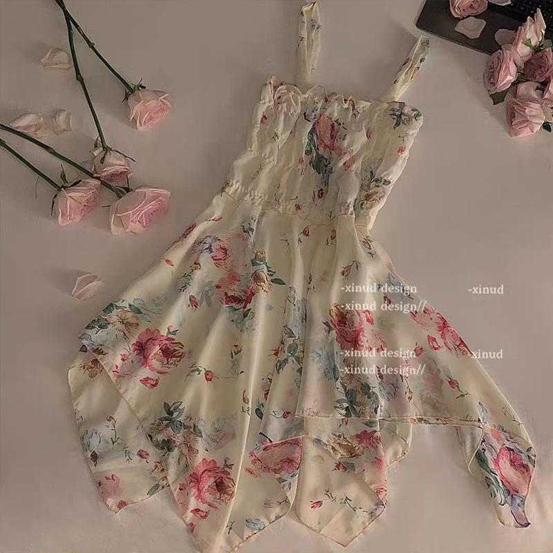 Dresses |  Womens Sweetheart Floral Ruffle Hem Maxi Dress Clothing Dresses