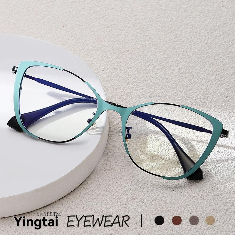 Eyewear |  Womens Metal Cat-Eye Glasses Accessories Eyewear