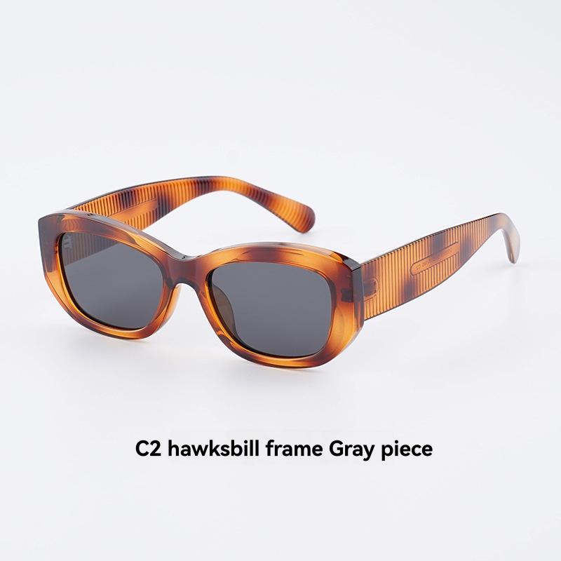 Eyewear |  Womens Thick Frame Rectangle Sunglasses Accessories Brown