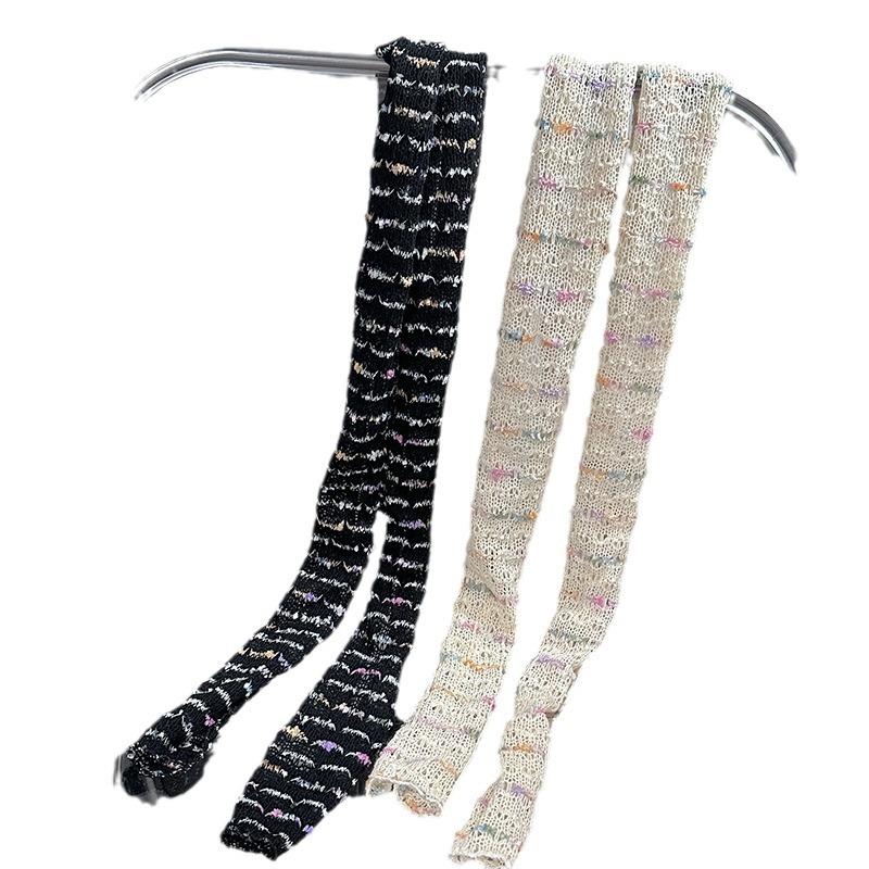 Gloves & Scarves |  Womens Stripe Skinny Scarf Accessories Black