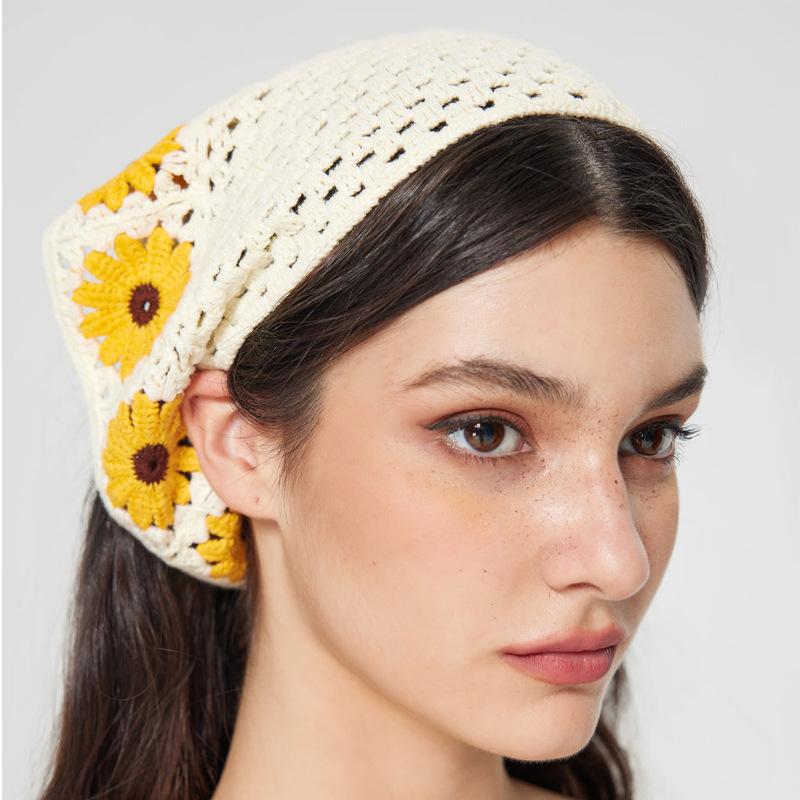 Hair Accessories |  Womens Diadema De Crochet Floral Accessories Beige