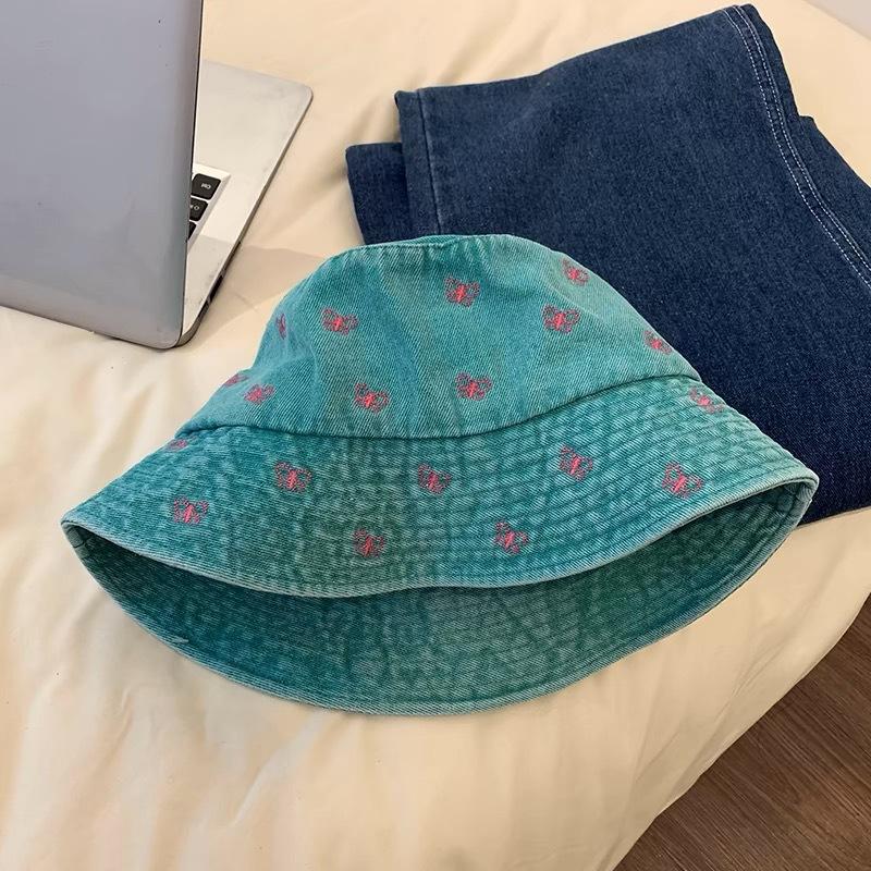 Hats |  Womens Bowknot Denim Bucket Hat Accessories Hats