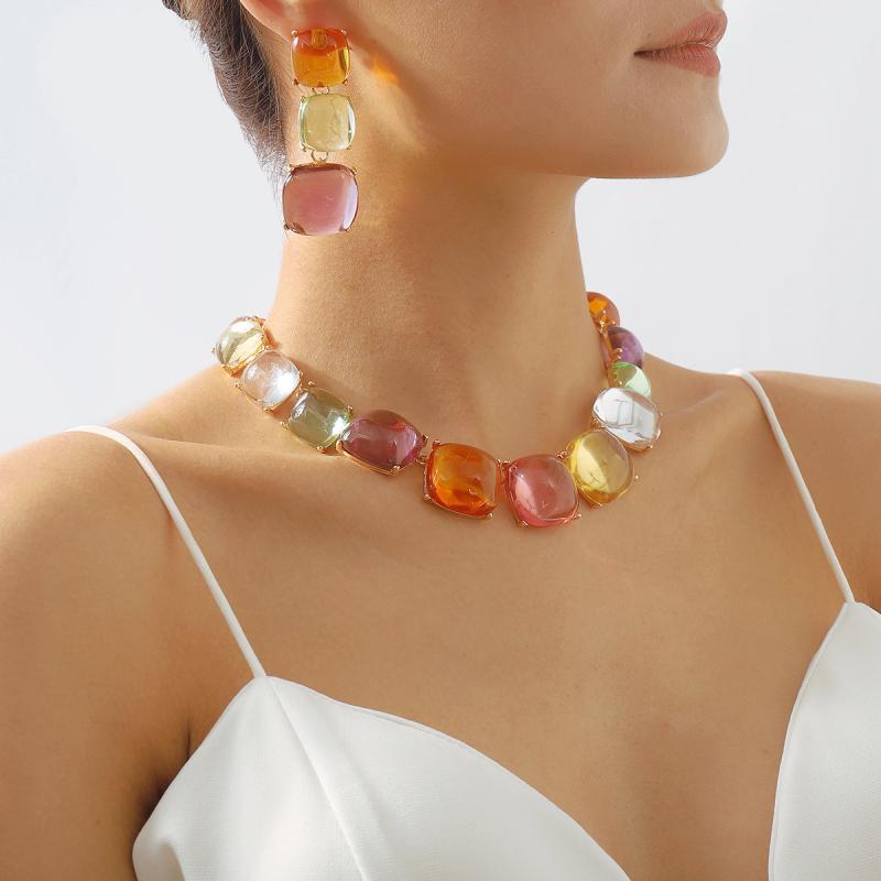 Jewelry |  Womens Chunky Gemstone Necklace Accessories Jewelry