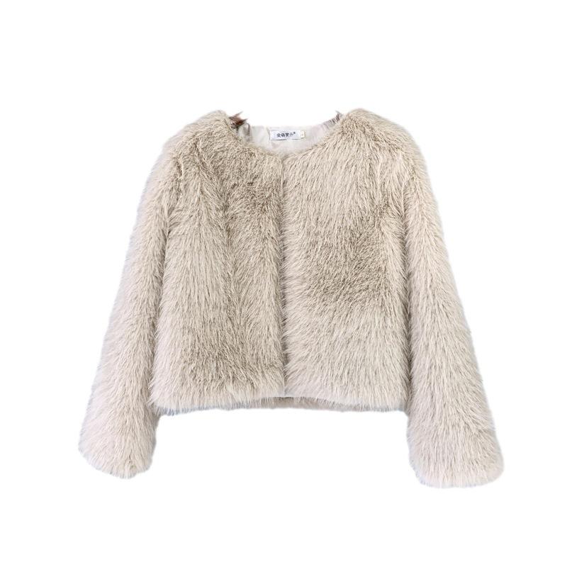 Outerwear |  Womens Chaqueta De Cuello En V De Piel Sintética Sólida Clothing Outerwear