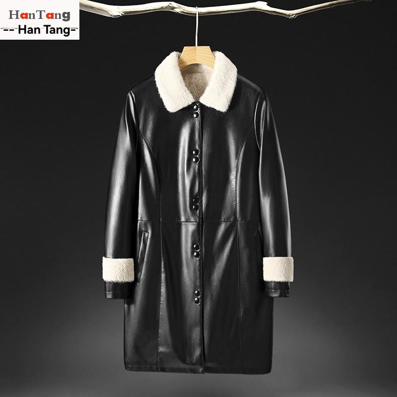 Outerwear |  Womens Chaqueta Oversize Con Cuello De Piel Sintética Y Cinturón Clothing Negro