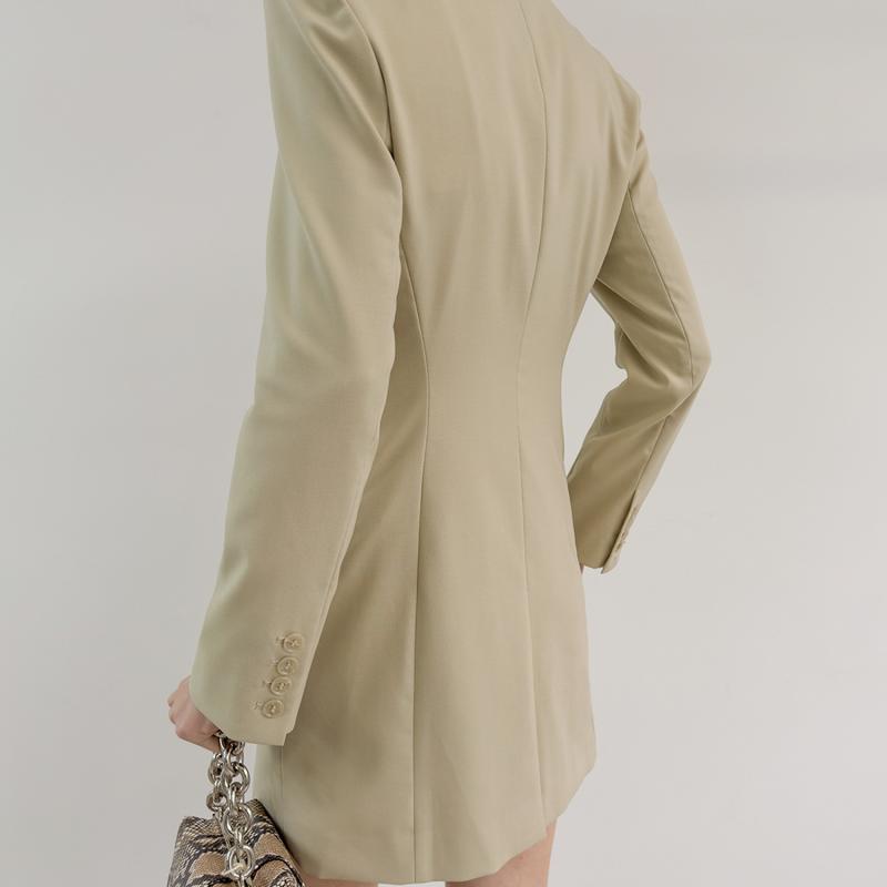 Outerwear |  Womens Collar Solid Button Split Blazer Clothing Outerwear