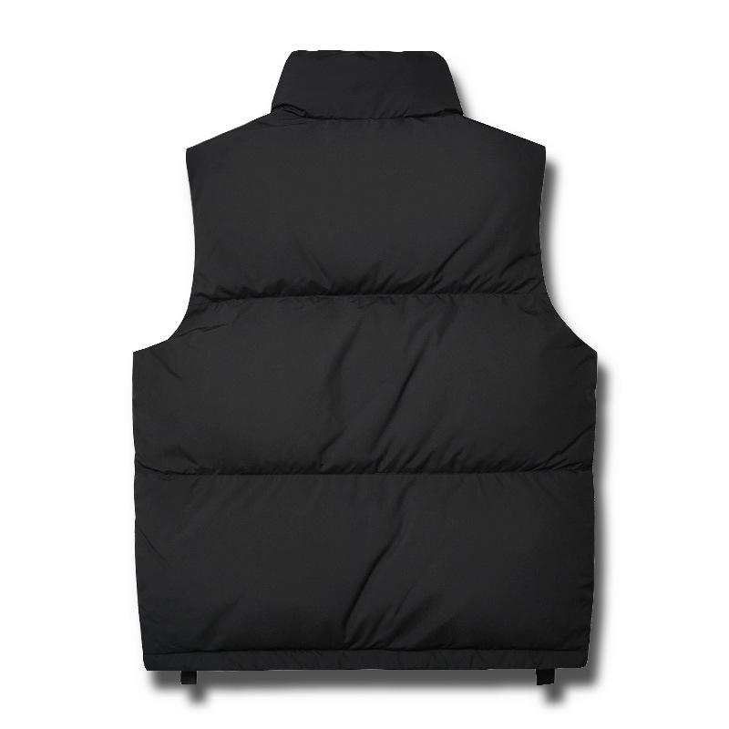 Outerwear |  Womens Thermal Solid High Neck Zip Up Puffer Vest Clothing Outerwear