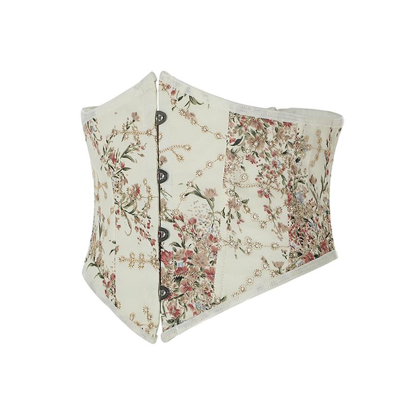 Tops |  Womens Floral Off Shoulder Corset Top Clothing Multicolor