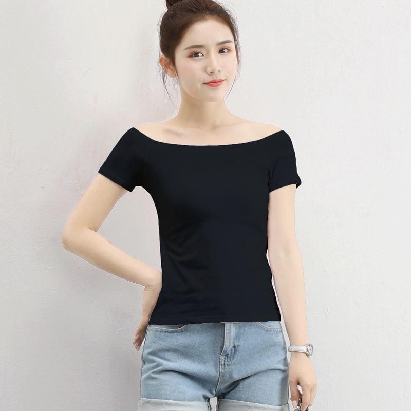 Tops |  Womens Off-Shoulder Solid Ruched Buckle Short Sleeve Top Clothing Tops