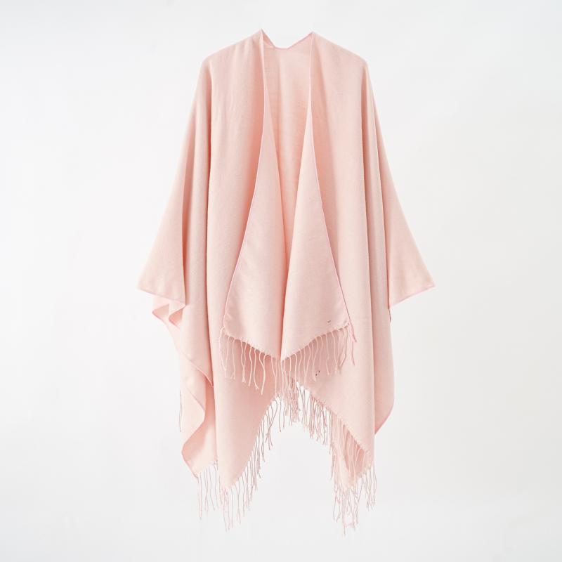 Gloves & Scarves |  Womens Tassel Warm Shawl Accessories Cream