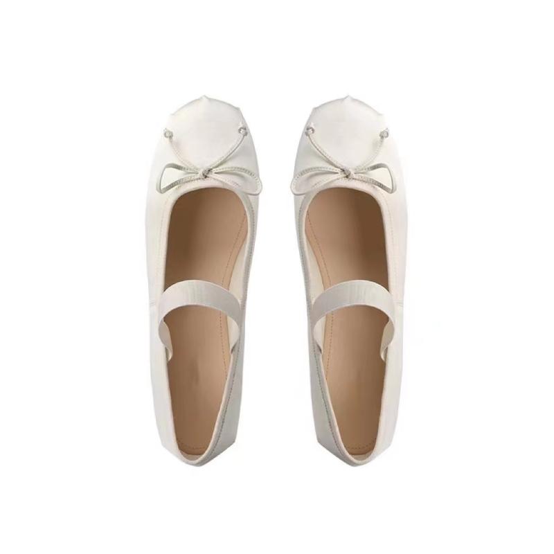 Mary Janes |  Womens Bowknot Decor Satin Heeled Mary Jane Shoes Mary Janes Mary Janes